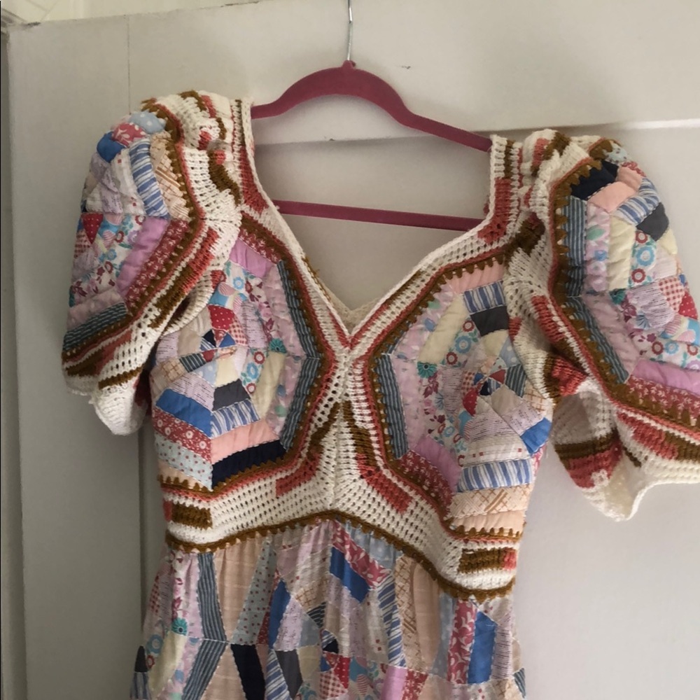 Sea Multicolor Patchwork Mini Dress - image 3